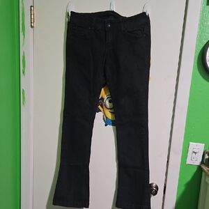 Lovesick Black Jeans with Purple Stitching